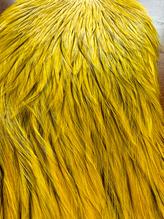 Hareline Cape White  Dyed Yellow 467-SH-E-L