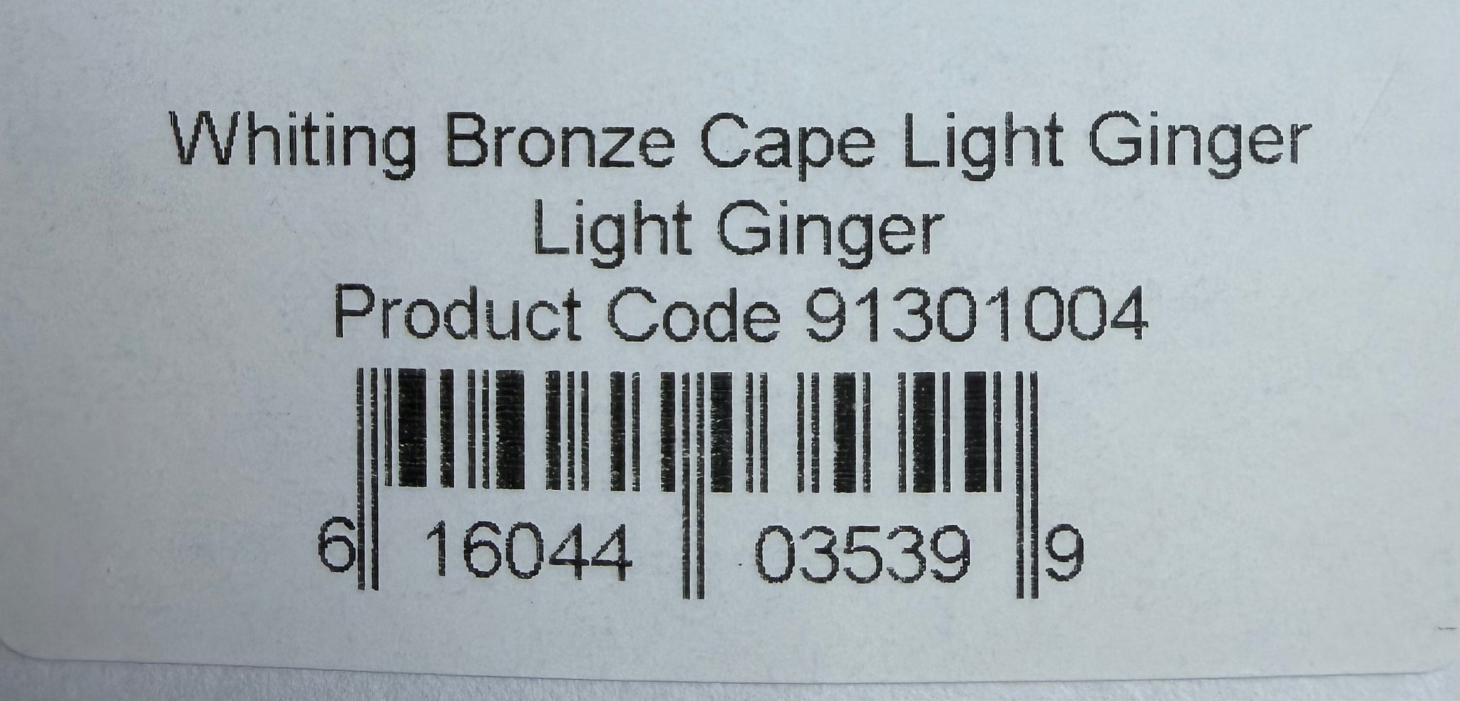 Whiting Farms Bronze Grade Cape Light Ginger 640-SH-E-L