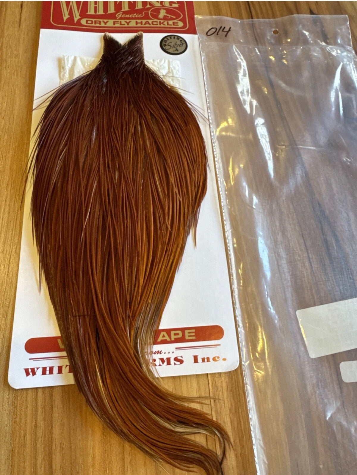 Whiting Farms Silver Grade Fly Tying Cape : BROWN 014