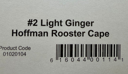 Hoffman Grade 2 Rooster Cape, Light Ginger 509-SH-E-L