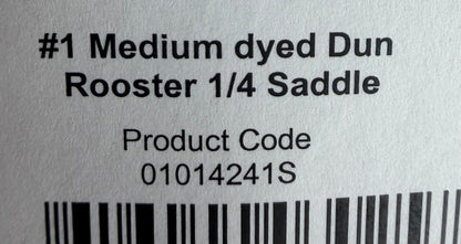 Hoffman Grade 1 Quarter Saddle Medium Dyed Dun 681-SH-E-L