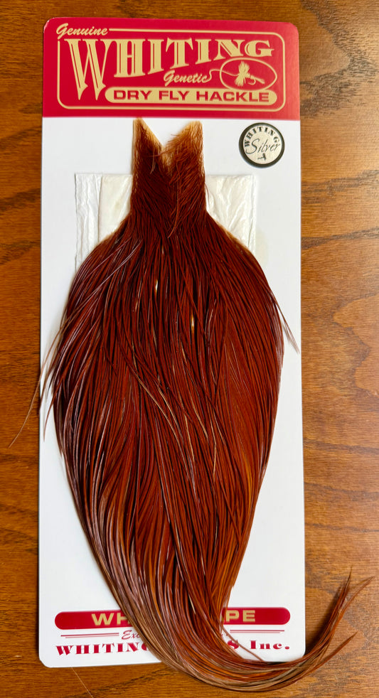 Whiting Farms Silver Grade Rooster Cape Brown 802-SH-E-L