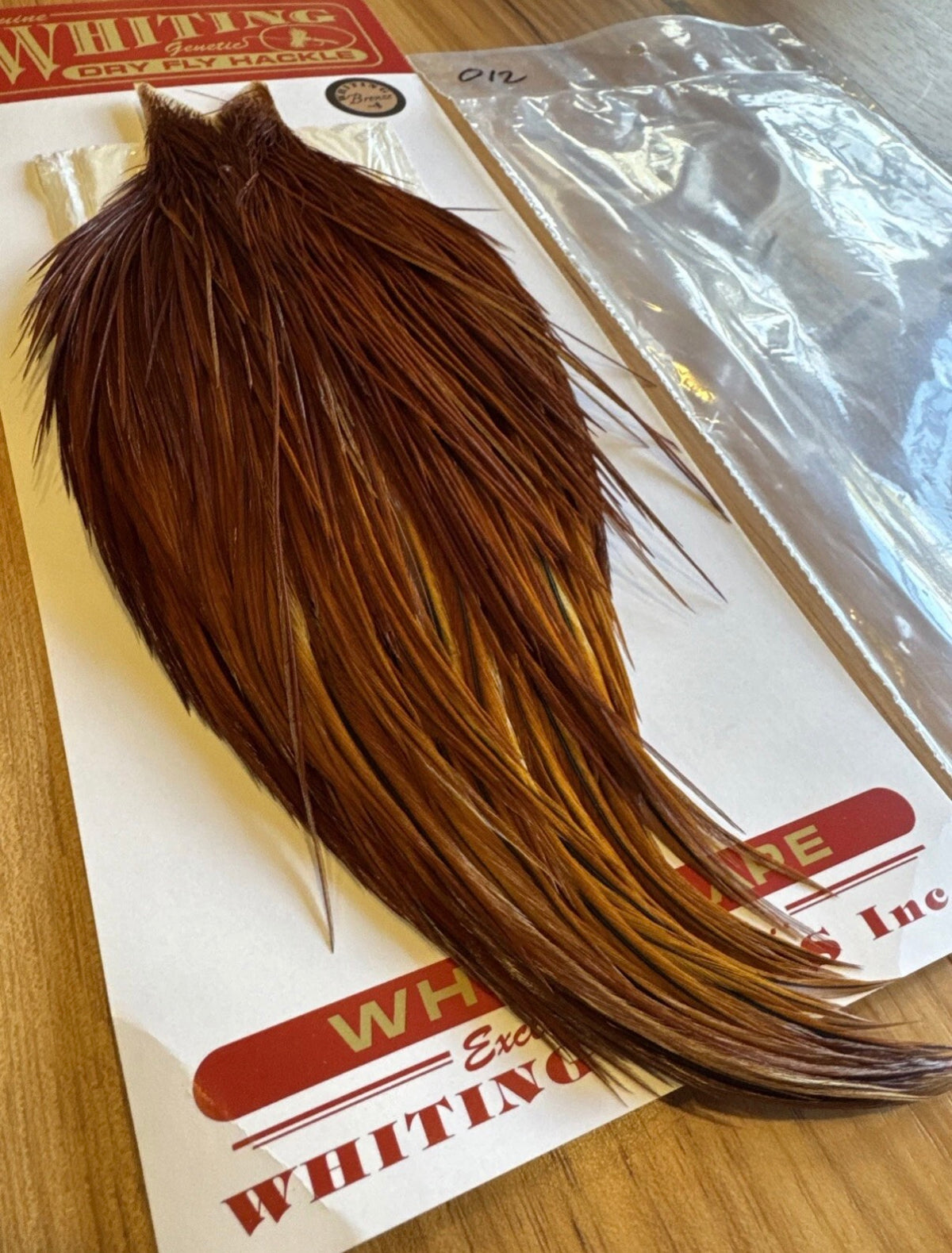 Whiting Farms BRONZE Grade Fly Tying Cape : BROWN 012