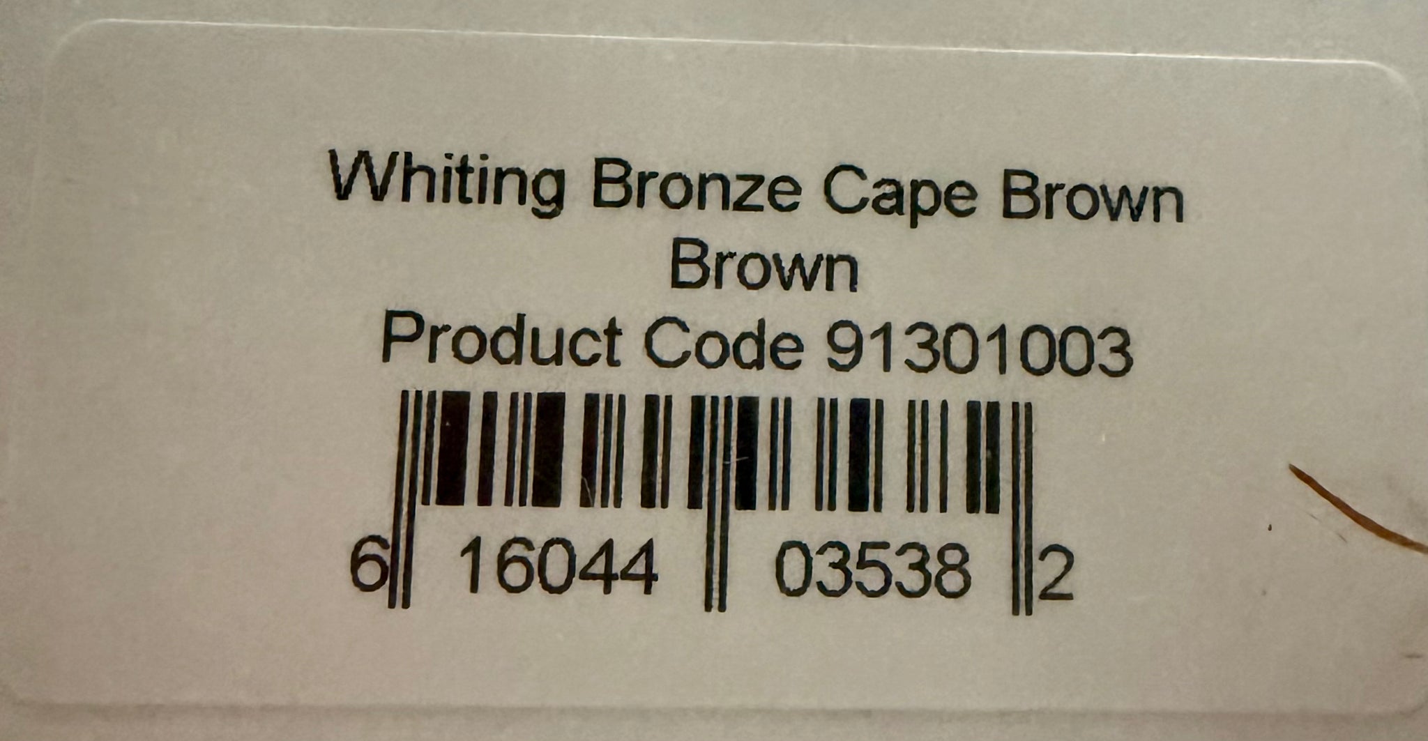 Whiting Farms BRONZE Grade Fly Tying Cape : BROWN 012