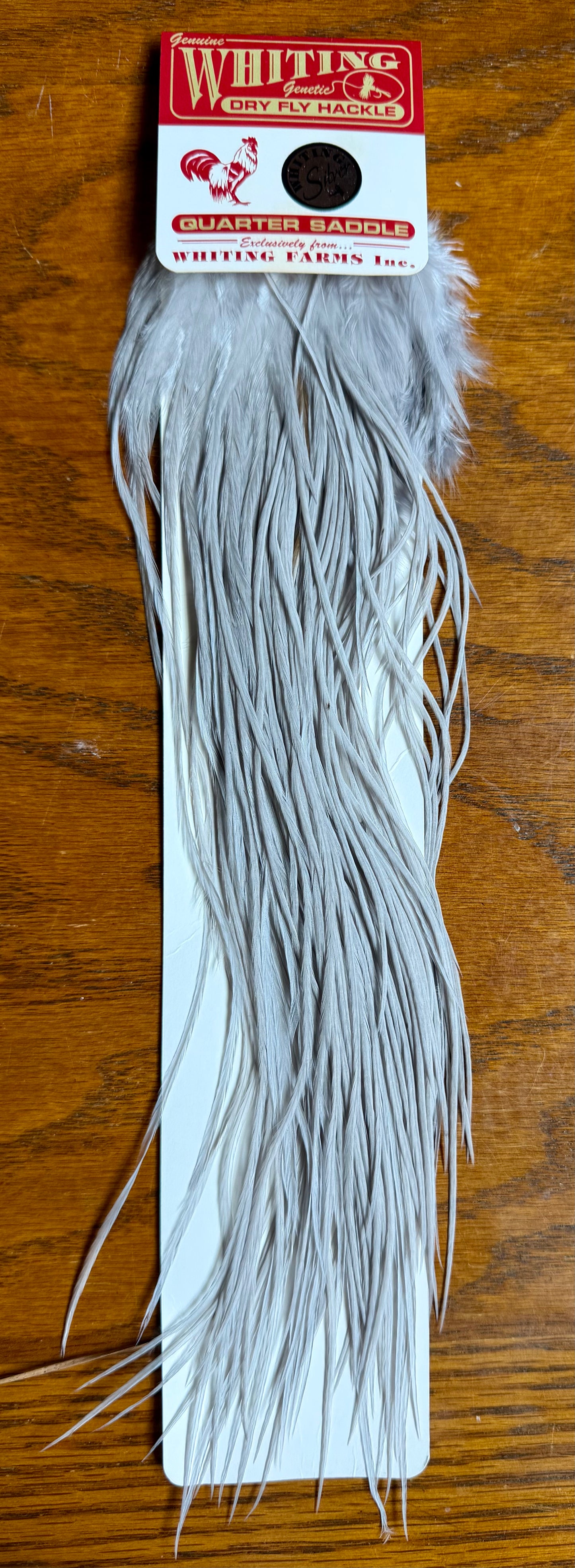 Whiting Silver 1/4 Saddle Large Light Dyed Dun 629-SH-E-L