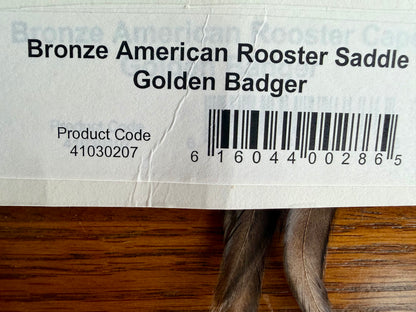 Whiting American Hackle Bronze Rooster Saddle Golden Badger 626-SH-E-L