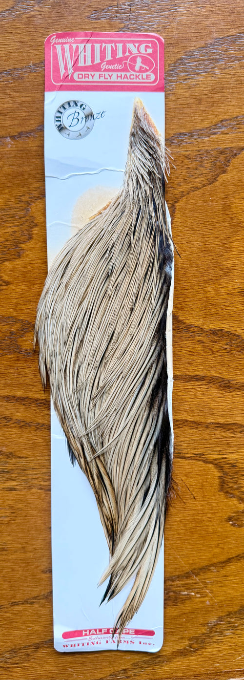 Whiting Farms Bronze Half Cape Golden Badger 408-SH-E-L