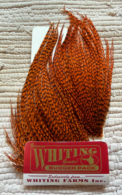 Whiting Farms Bugger Pack Grizzly Dyed Burnt Orange715-SH-E-L