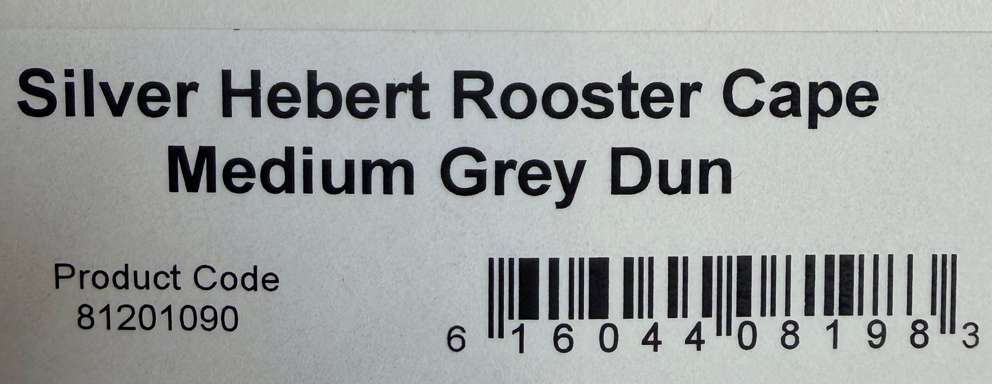 Whiting Hebert Miner Silver Grade Cape Medium Gray Dun 773-SH-E-L