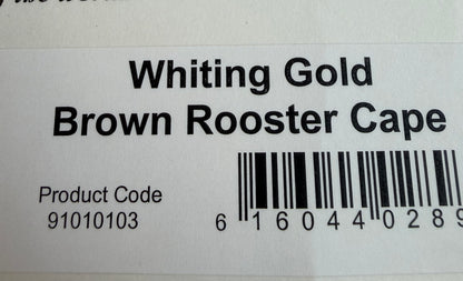Whiting Gold Grade Rooster Cape Brown 632-SH-E-L