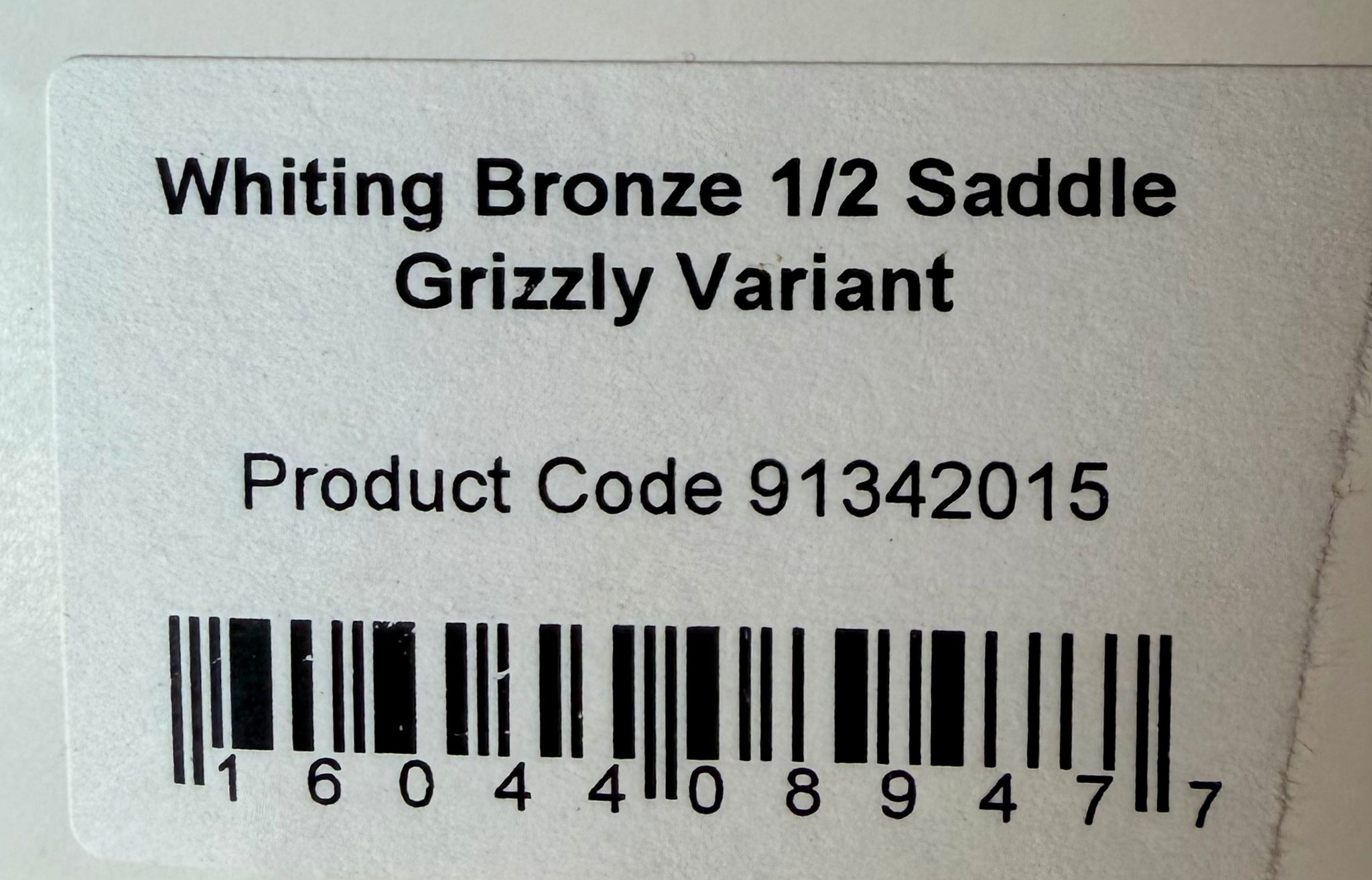 Whiting Farms Bronze 1/2 Saddle Grizzly Variant 237-SH-E-L