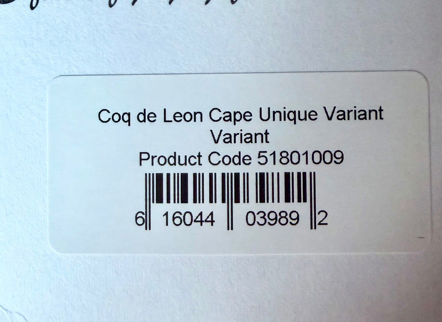 Whiting Farms Coq de Leon Rooster Cape, Unique Variant 188-SH-E-L