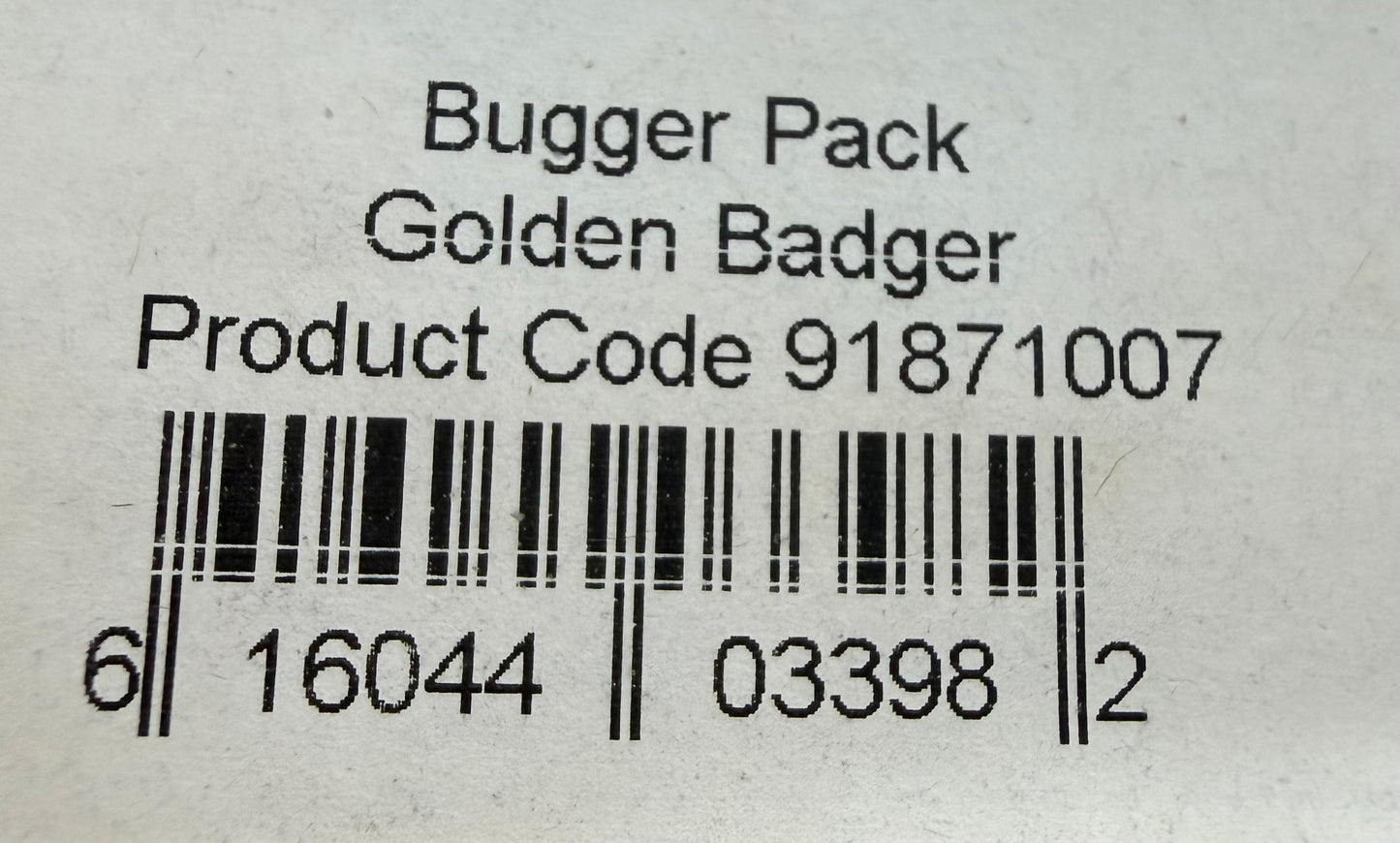 Whiting Farms Bugger Pack Golden Badger 725-SH-E-L