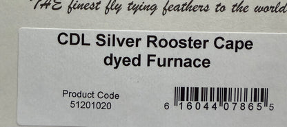 Whiting Coq de Leon Silver Rooster Cape Dyed Furnace 335-SH-E-L