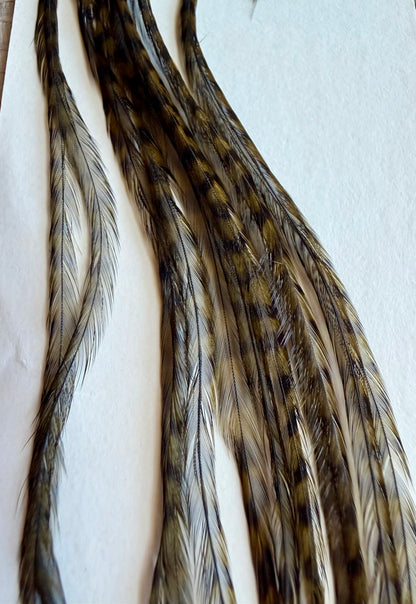 Whiting Dry Fly Hackle 100’s Size 16 Gr/Olive 817-SH-E-L