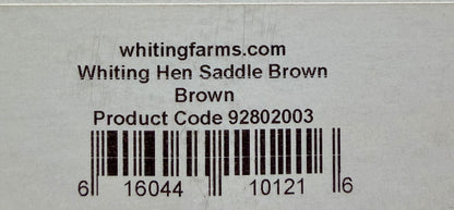 Whiting Farms Hen Saddle Brown 352-SH-E-L