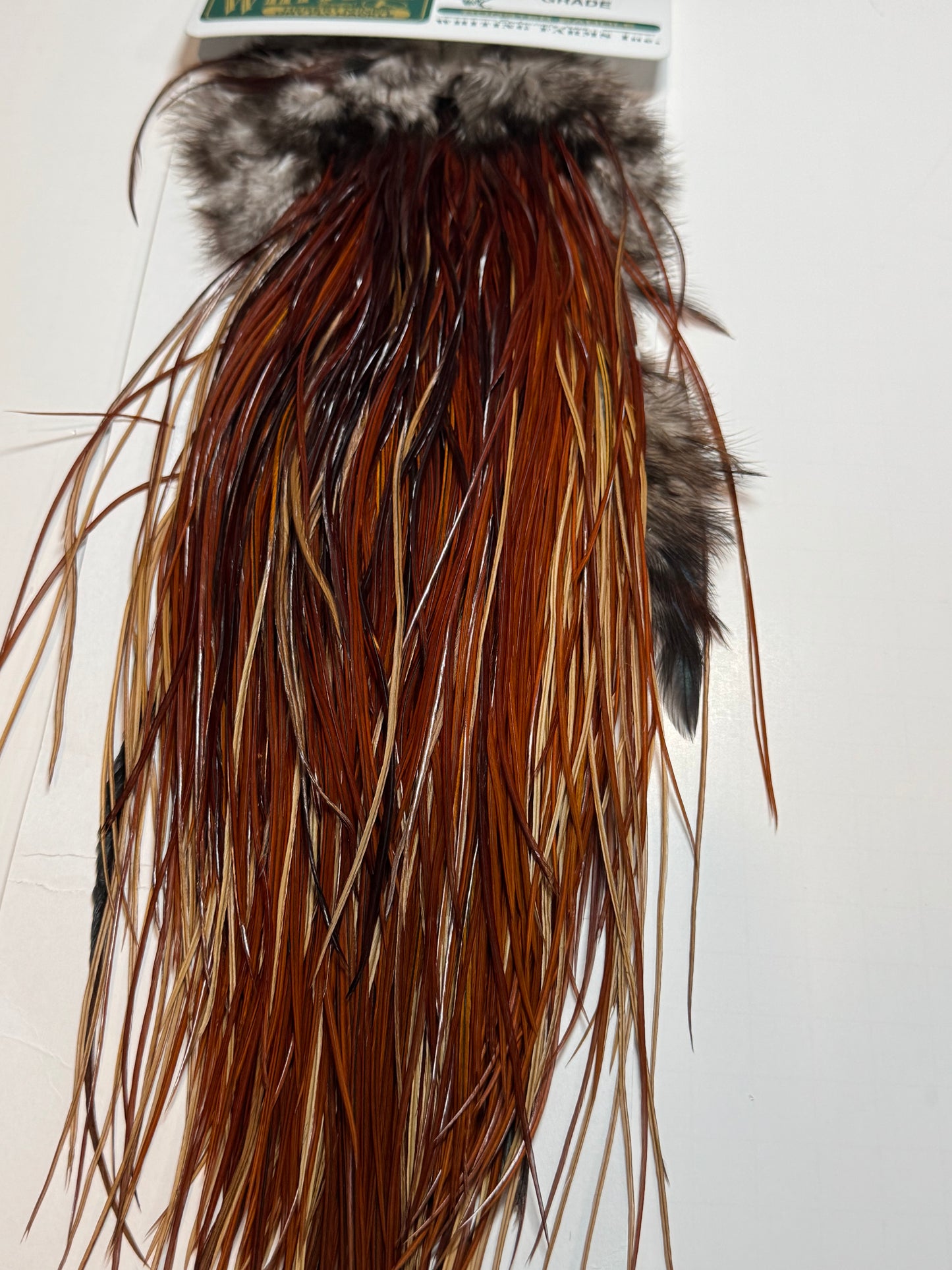 Whiting Farms Hebert Miner Pro Saddle Hackle: Medium Brown SH-E-202