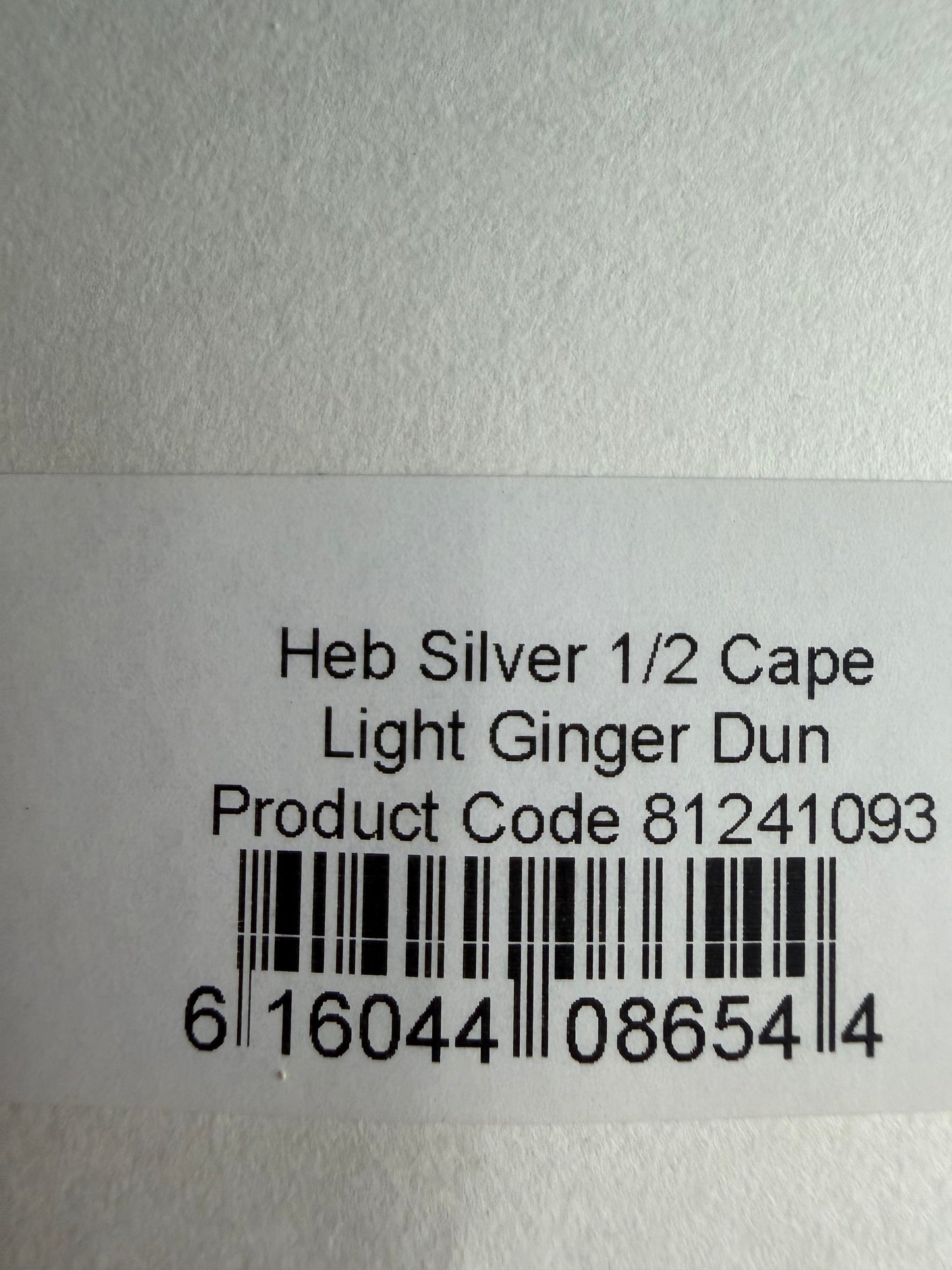 Whiting Hebert Silver Half Cape Light Ginger Dun 766-SH-E-L