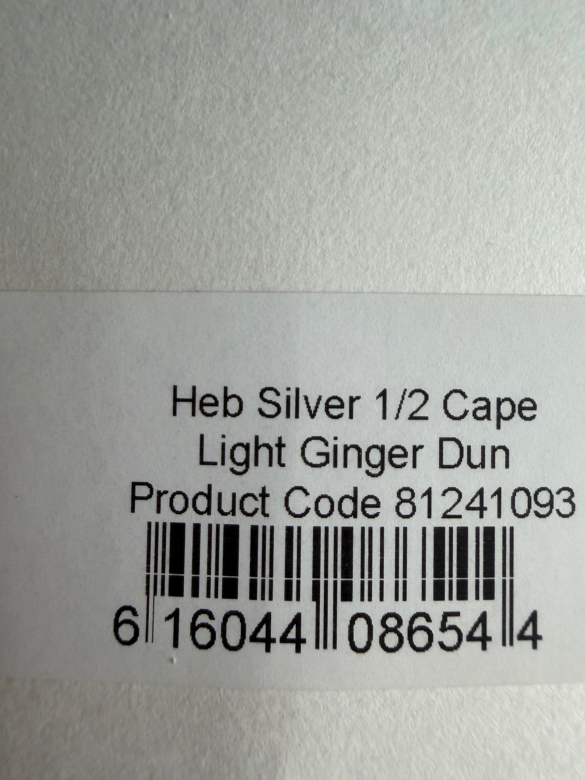 Whiting Hebert Silver Half Cape Light Ginger Dun 766-SH-E-L