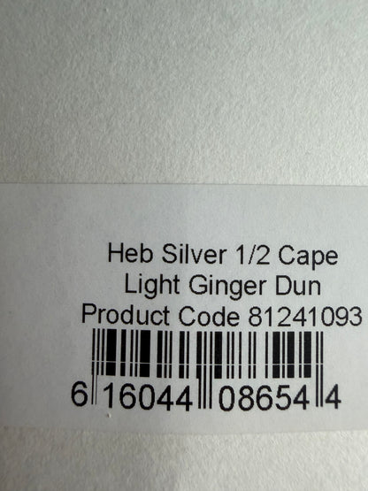 Whiting Hebert Silver Half Cape Light Ginger Dun 766-SH-E-L