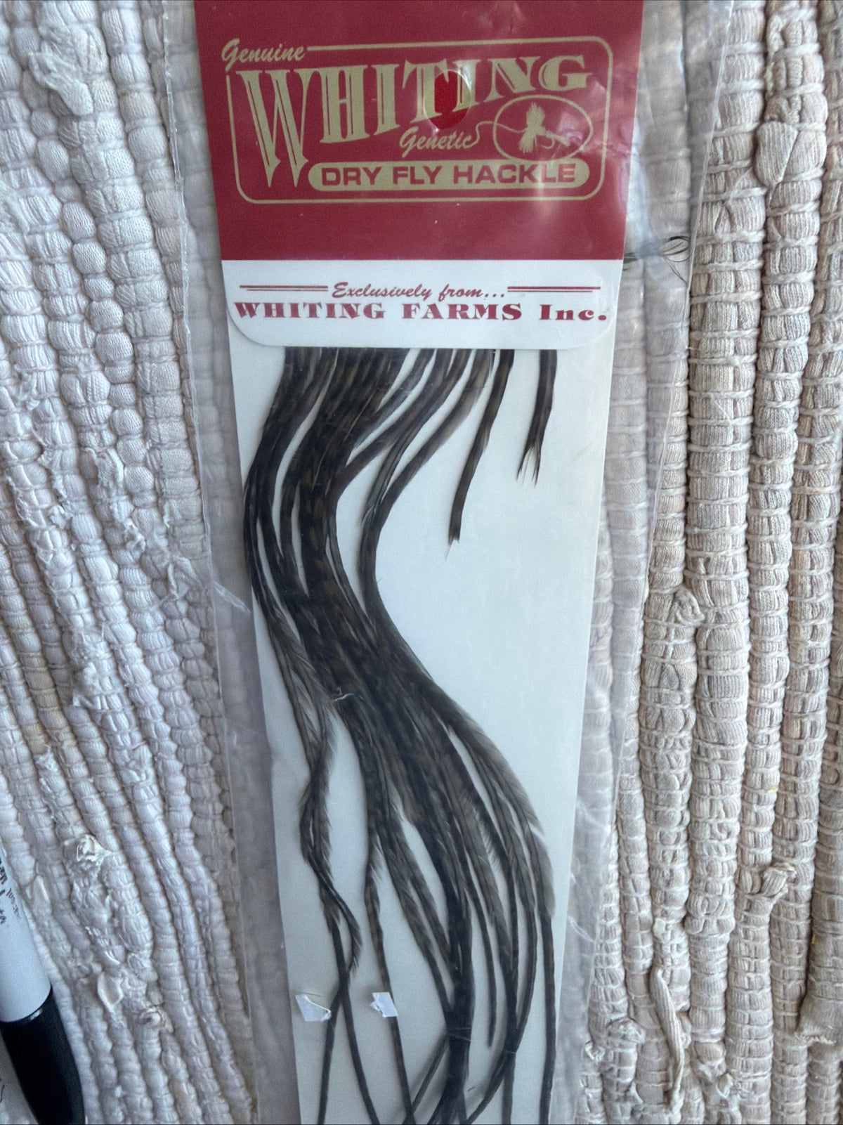 Whiting Dry Fly Hackle 100’s Size 16 Gr/Olive 817-SH-E-L