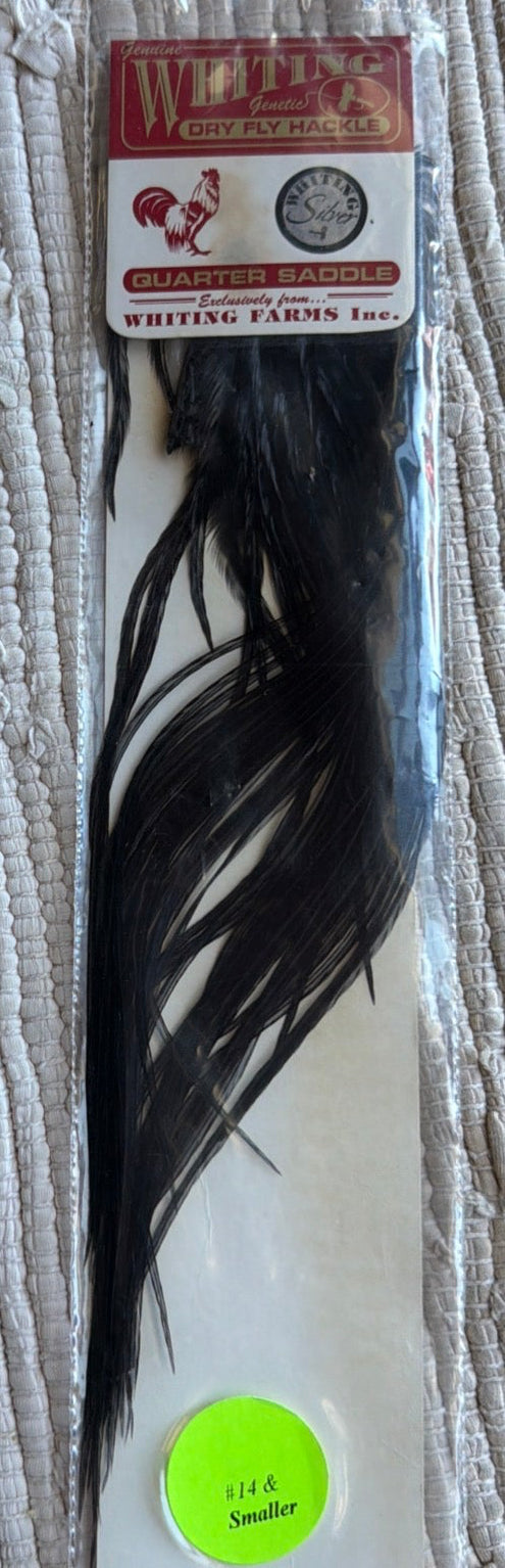 Whiting Silver  1/4 Saddle #14 & Smaller Black 820-SH-E-L