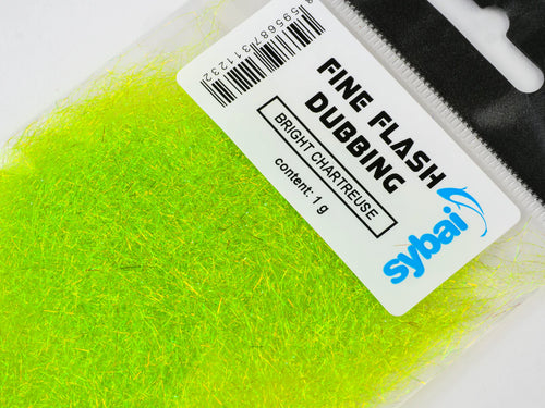 Sybai Fine Flash Dubbing: Bright Chartreuse