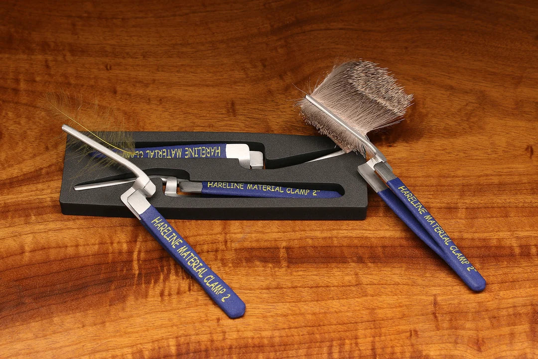 Hareline 2” Long Material Clamp Set