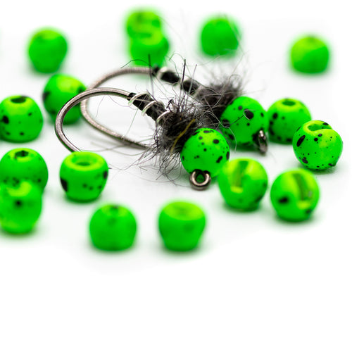 Firehole Stones - Slotted Tungsten Beads - Lightening Bug