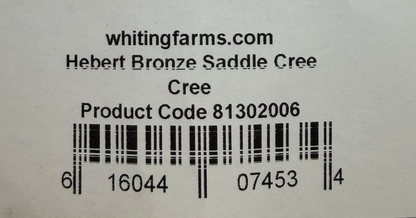 Whiting Hebert Bronze Rooster Saddle Cree 405-SH-E-L