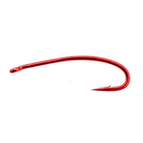 Daiichi 1273 Curved Nymph Hook - Red