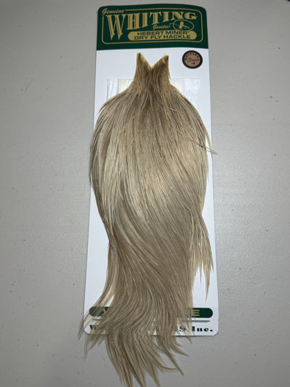 Whiting Farms Hebert Miner Bronze Cape: Pale Watery Dun SH001