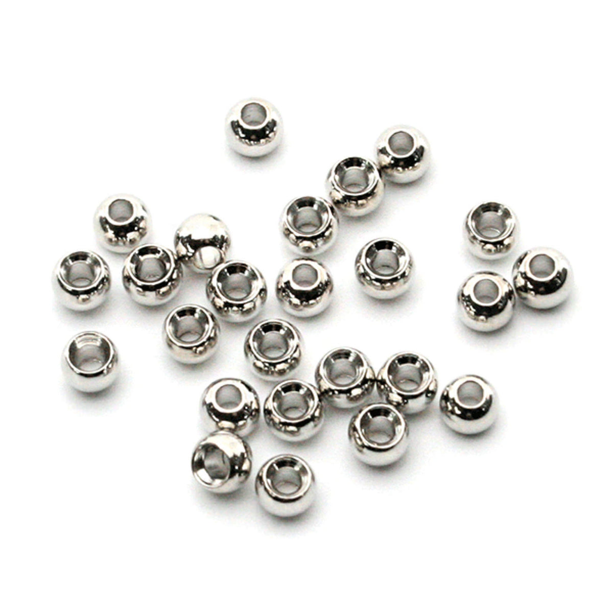 Montana Fly Company MFC Pro Pack Brass Beads-Silver 2.0mm/ 5/64”  100 Pack