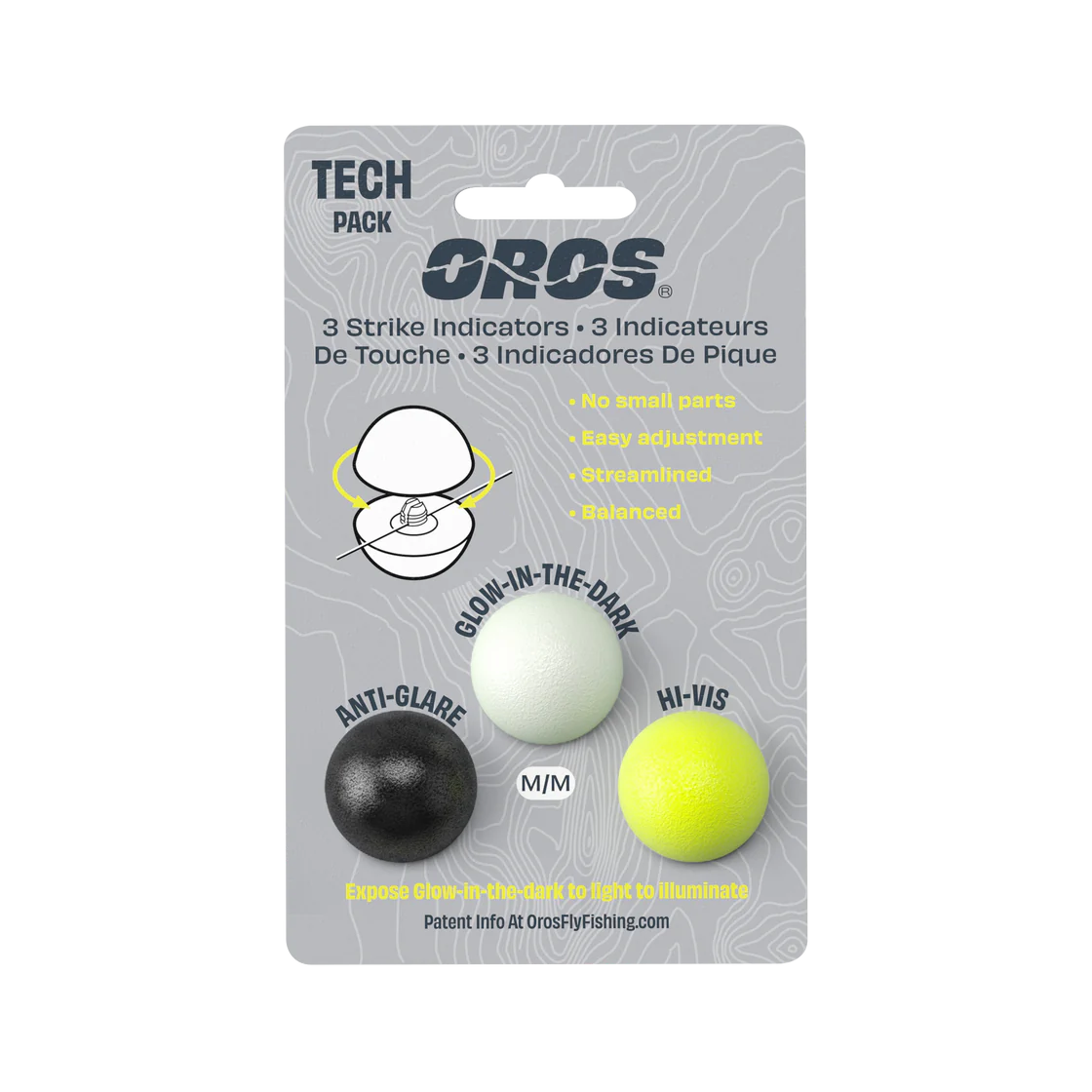 3-Pack Tech Pack Oros Strike Indicators: Medium
