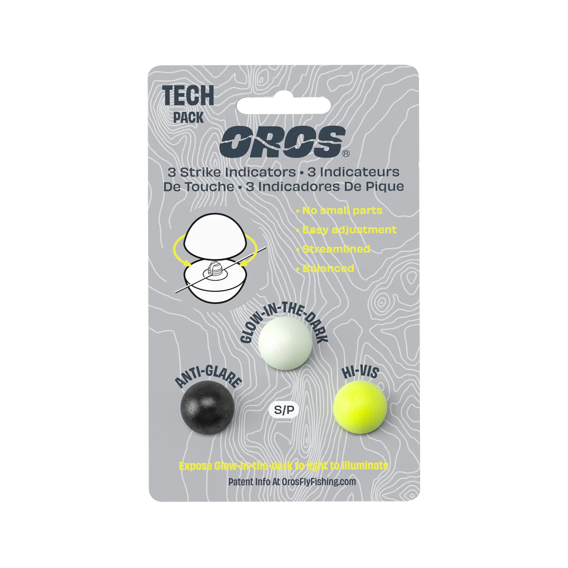 3-Pack Tech Pack Oros Strike Indicators: Small