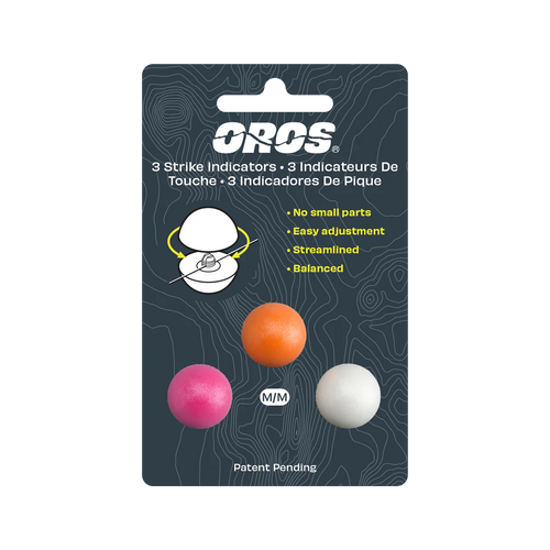 3-Pack Oros Multi-color Strike Indicators: Medium