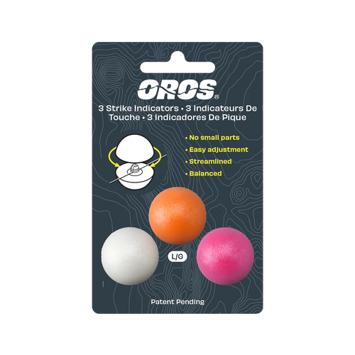 3-Pack Oros Multi-color Strike Indicators: Large