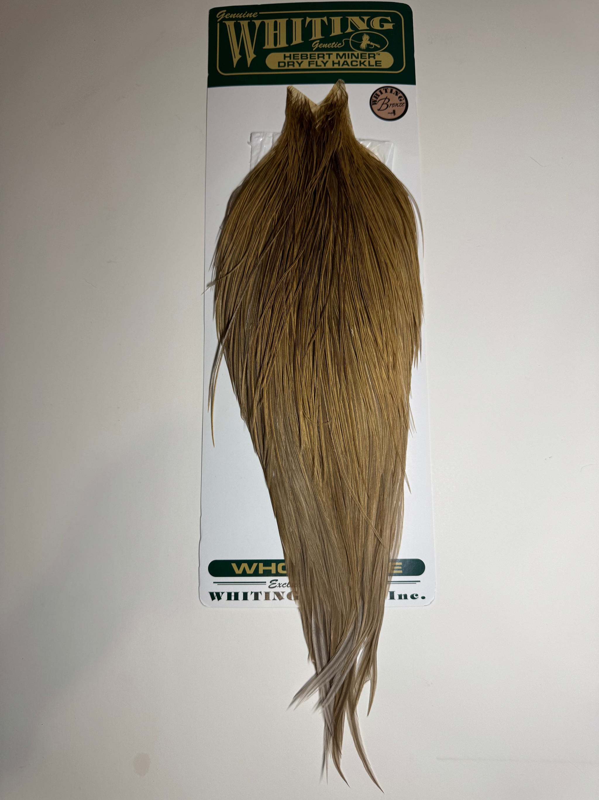 Whiting Farms Hebert Miner Bronze Cape: Light Ginger Dun Splash SH010