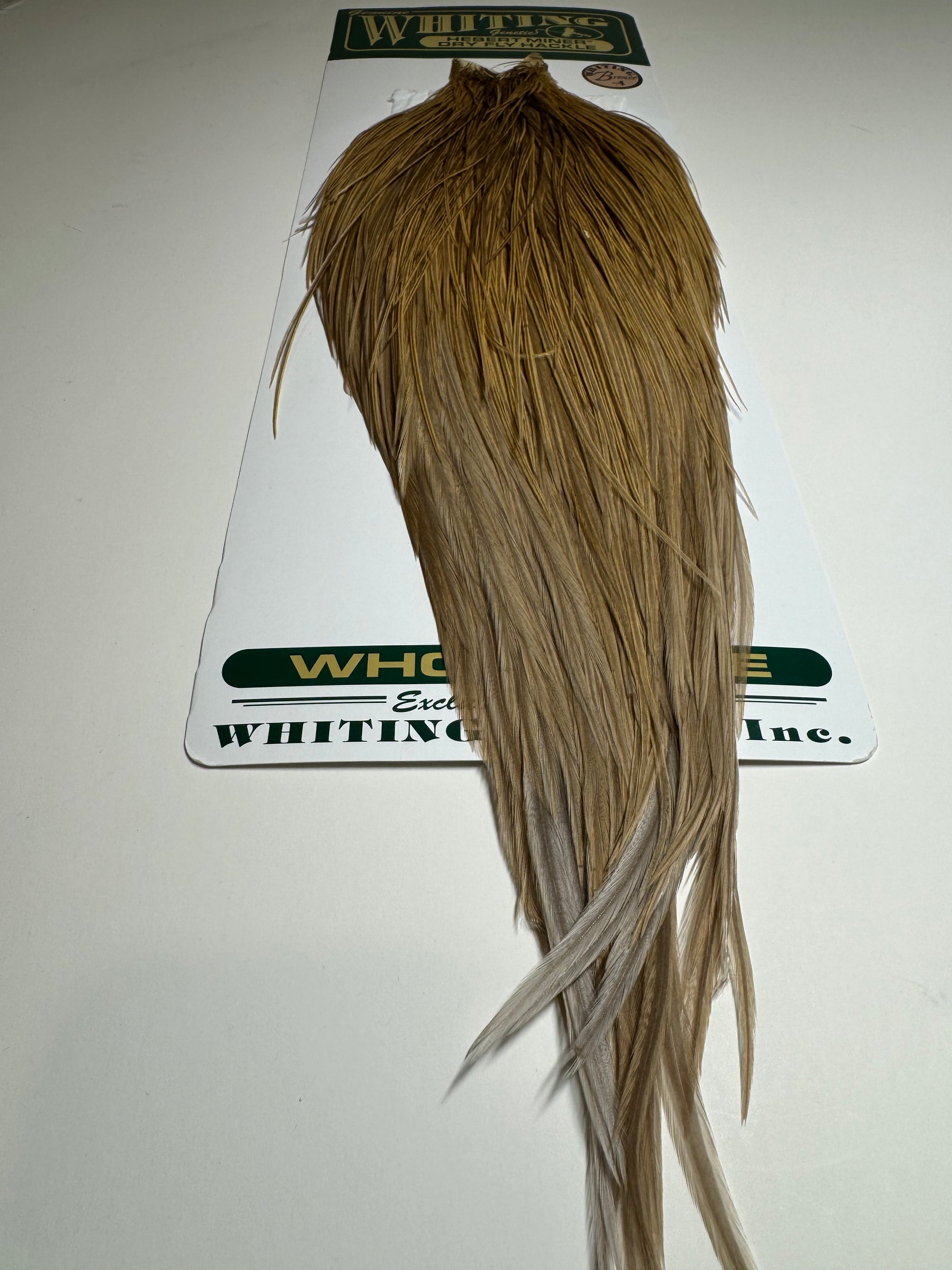 Whiting Farms Hebert Miner Bronze Cape: Light Ginger Dun Splash SH010