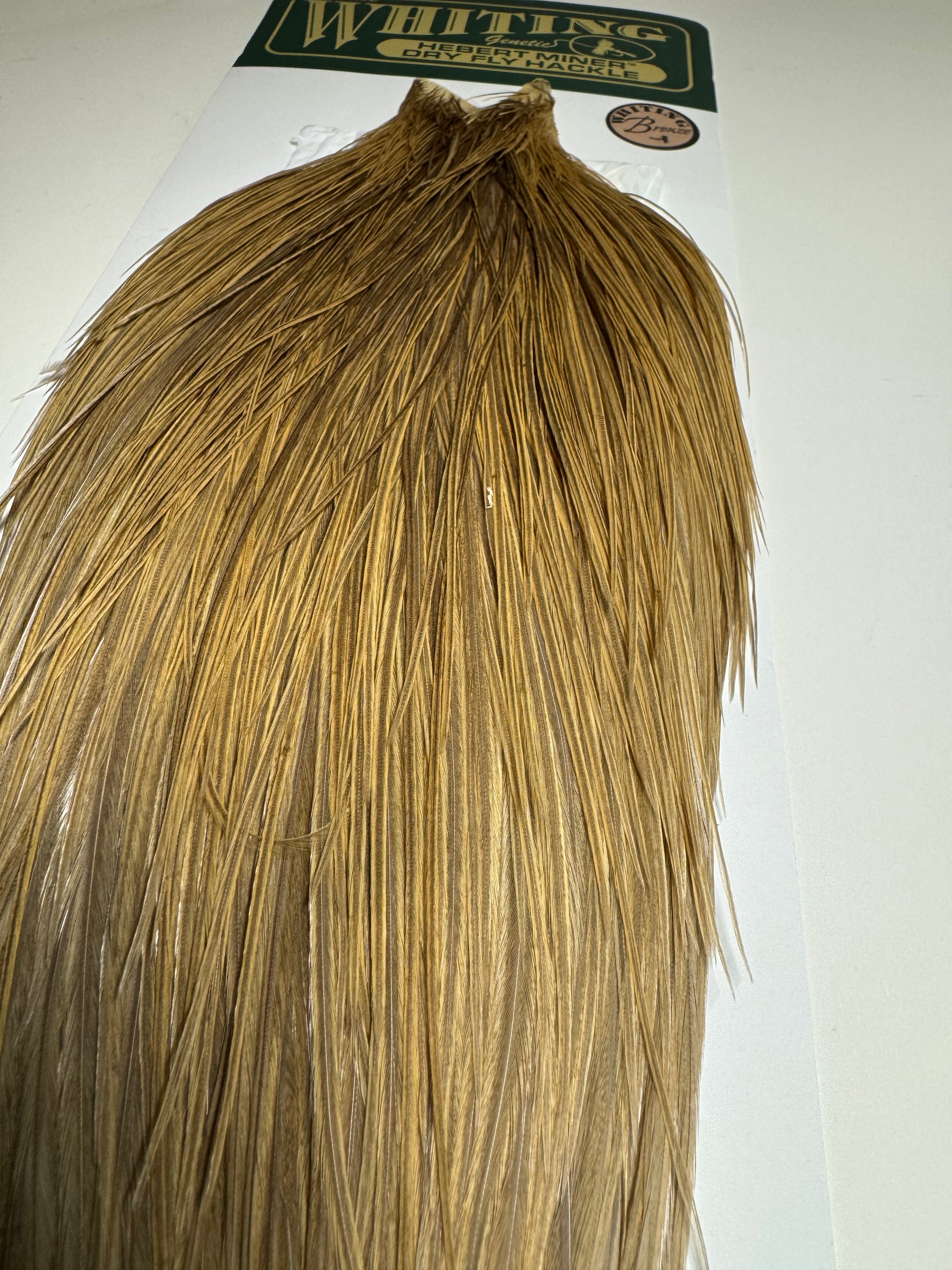 Whiting Farms Hebert Miner Bronze Cape: Light Ginger Dun Splash SH010