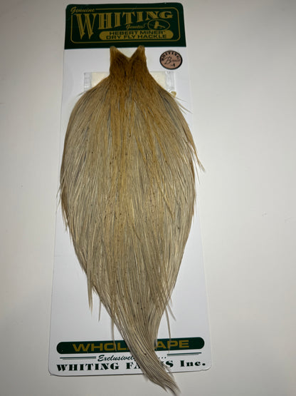 Whiting Farms Hebert Miner Bronze Cape: Light Ginger Dun SH011