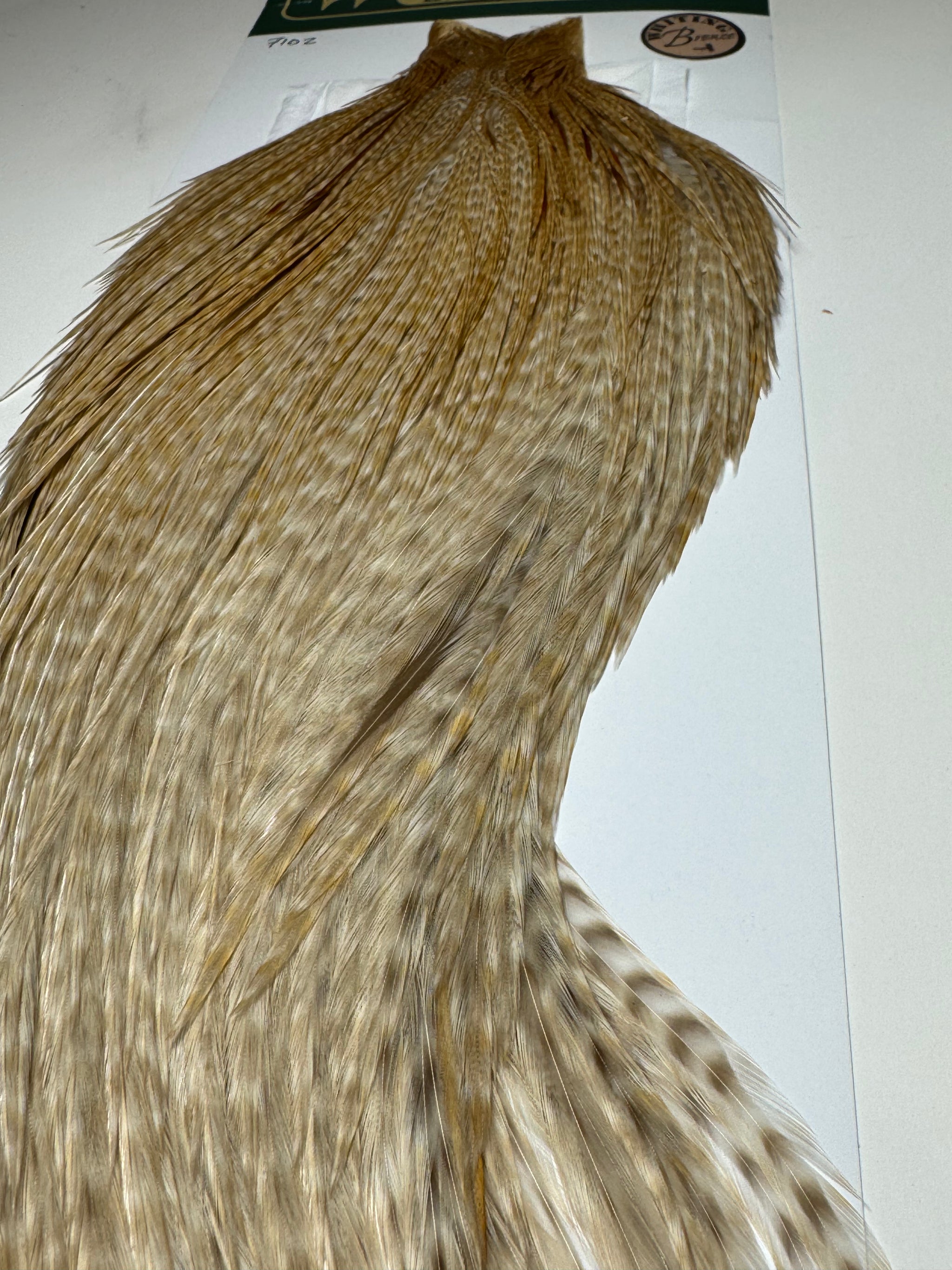 Whiting Farms Hebert Miner Bronze Cape: Unique Variant- Close to Barred Ginger Dun SH013