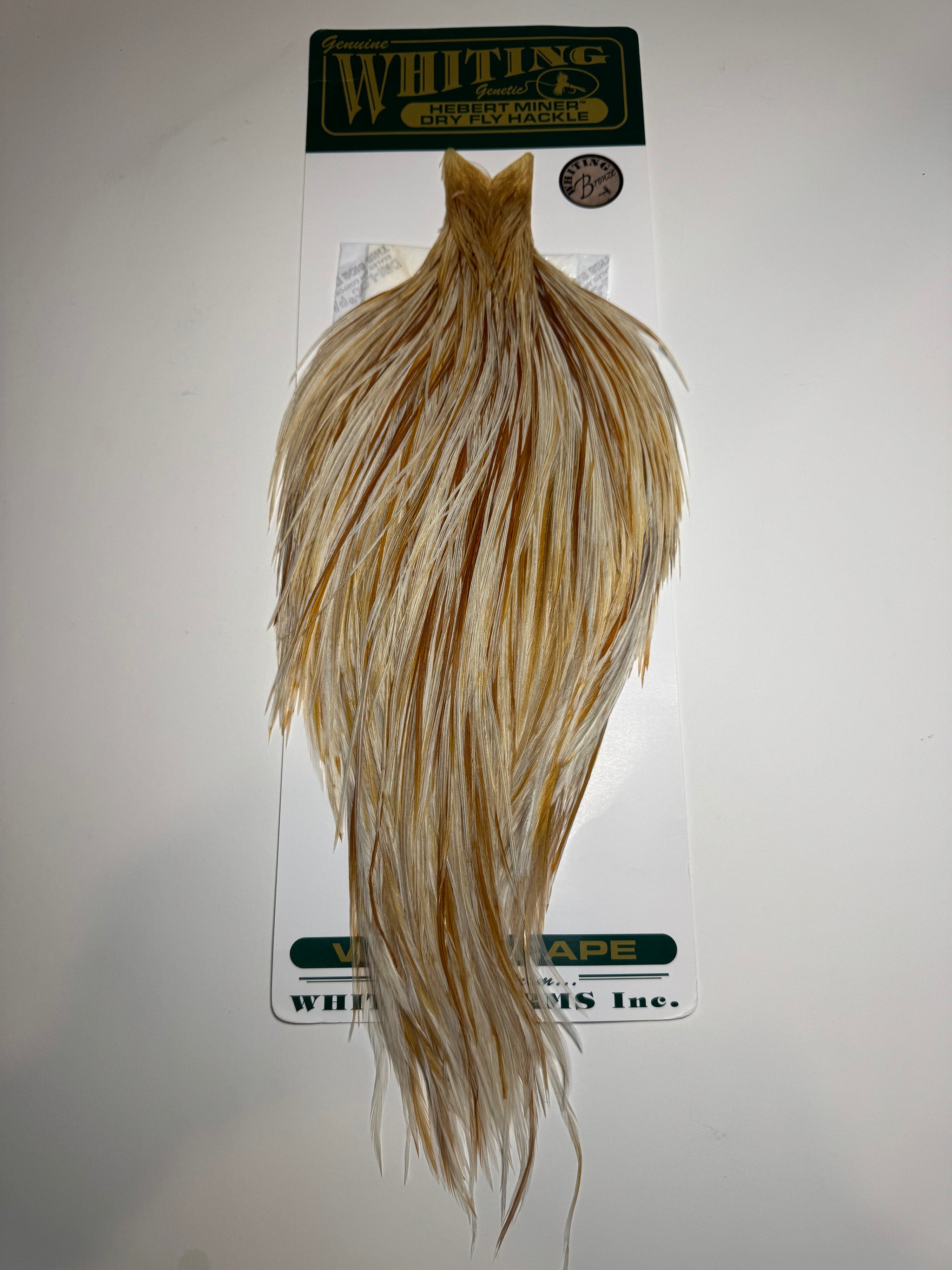 Whiting Farms Hebert Miner Bronze Cape: Unique Variant/Ginger Splash SH016