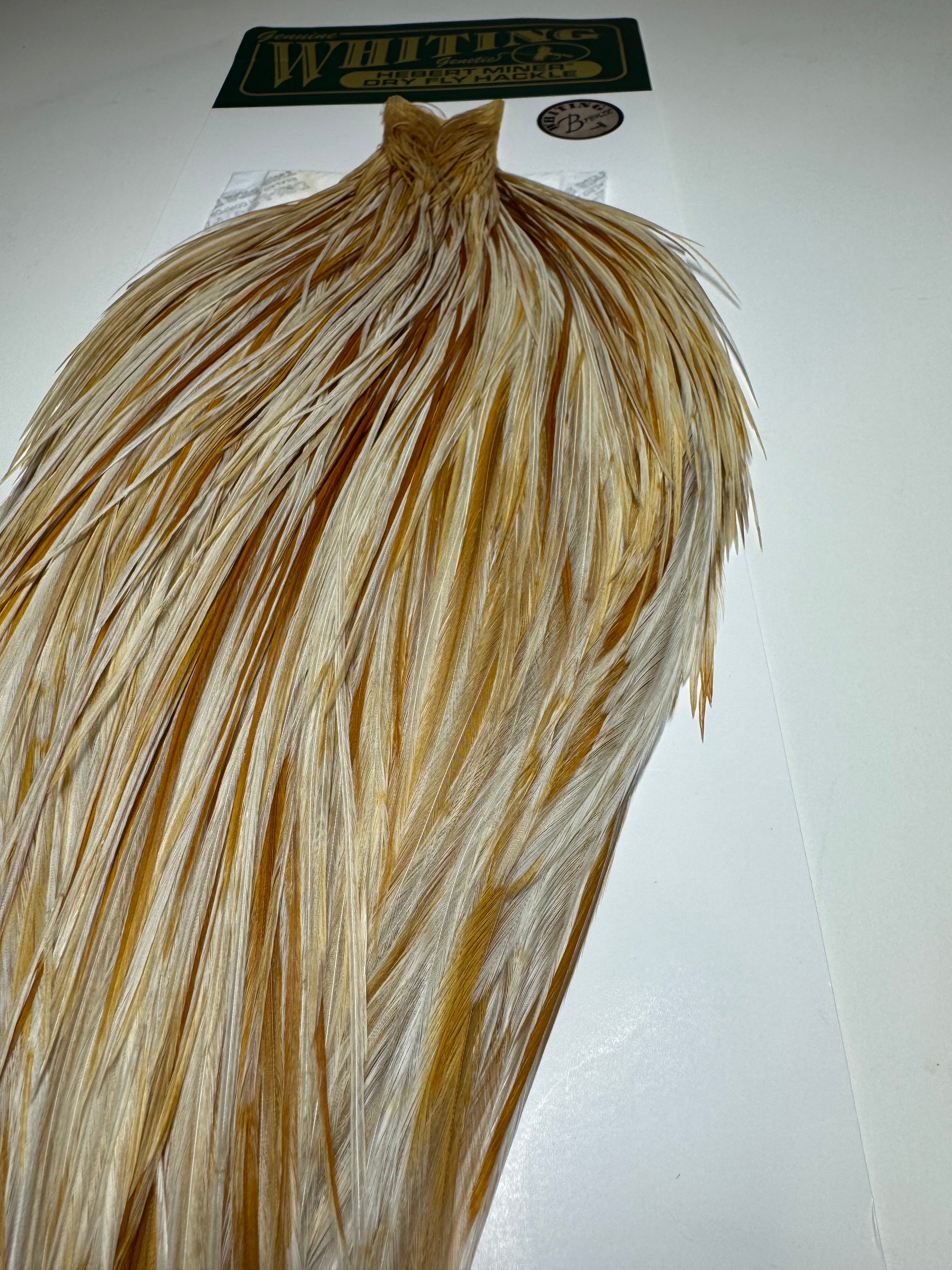 Whiting Farms Hebert Miner Bronze Cape: Unique Variant/Ginger Splash SH016