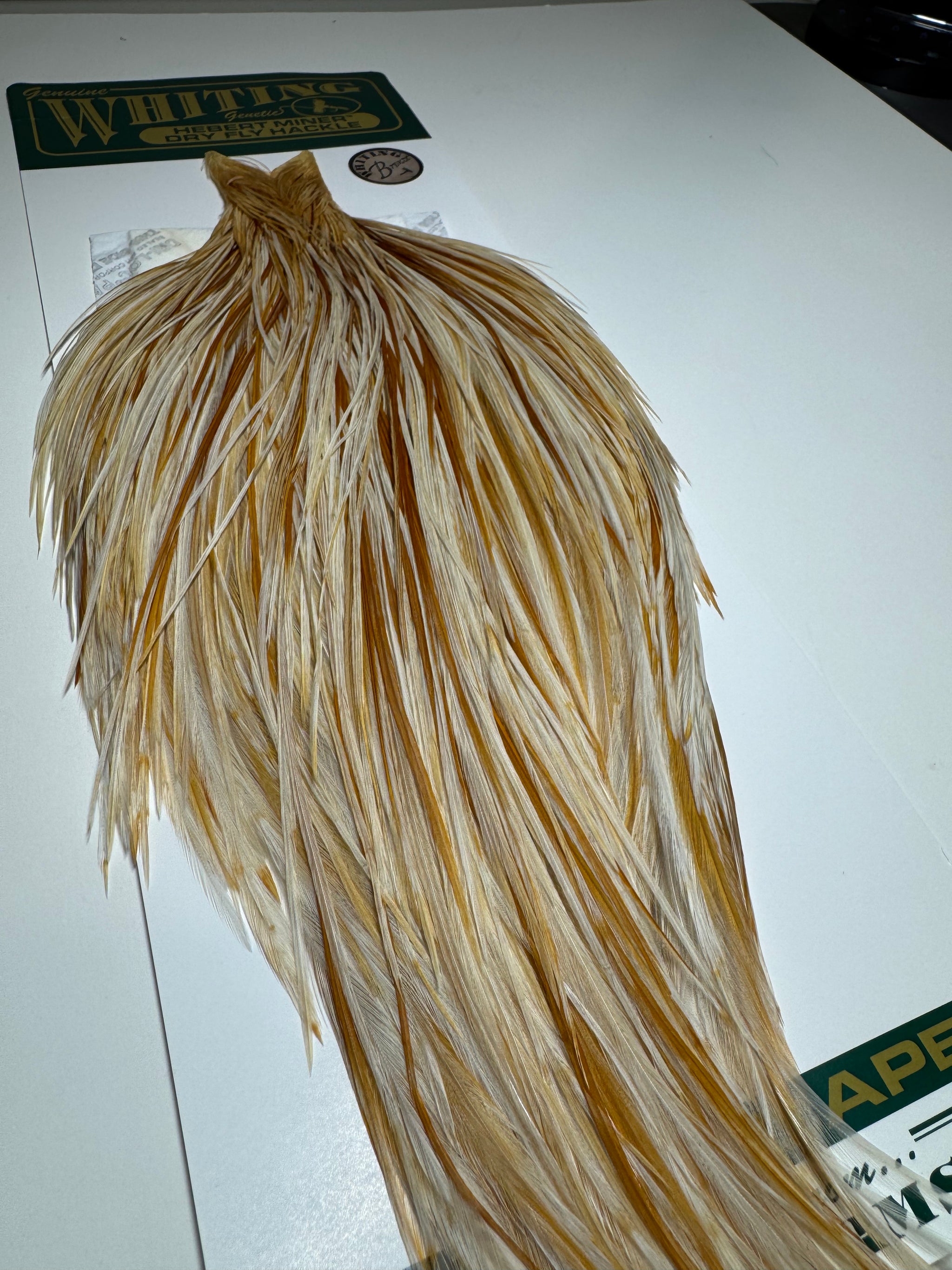 Whiting Farms Hebert Miner Bronze Cape: Unique Variant/Ginger Splash SH016