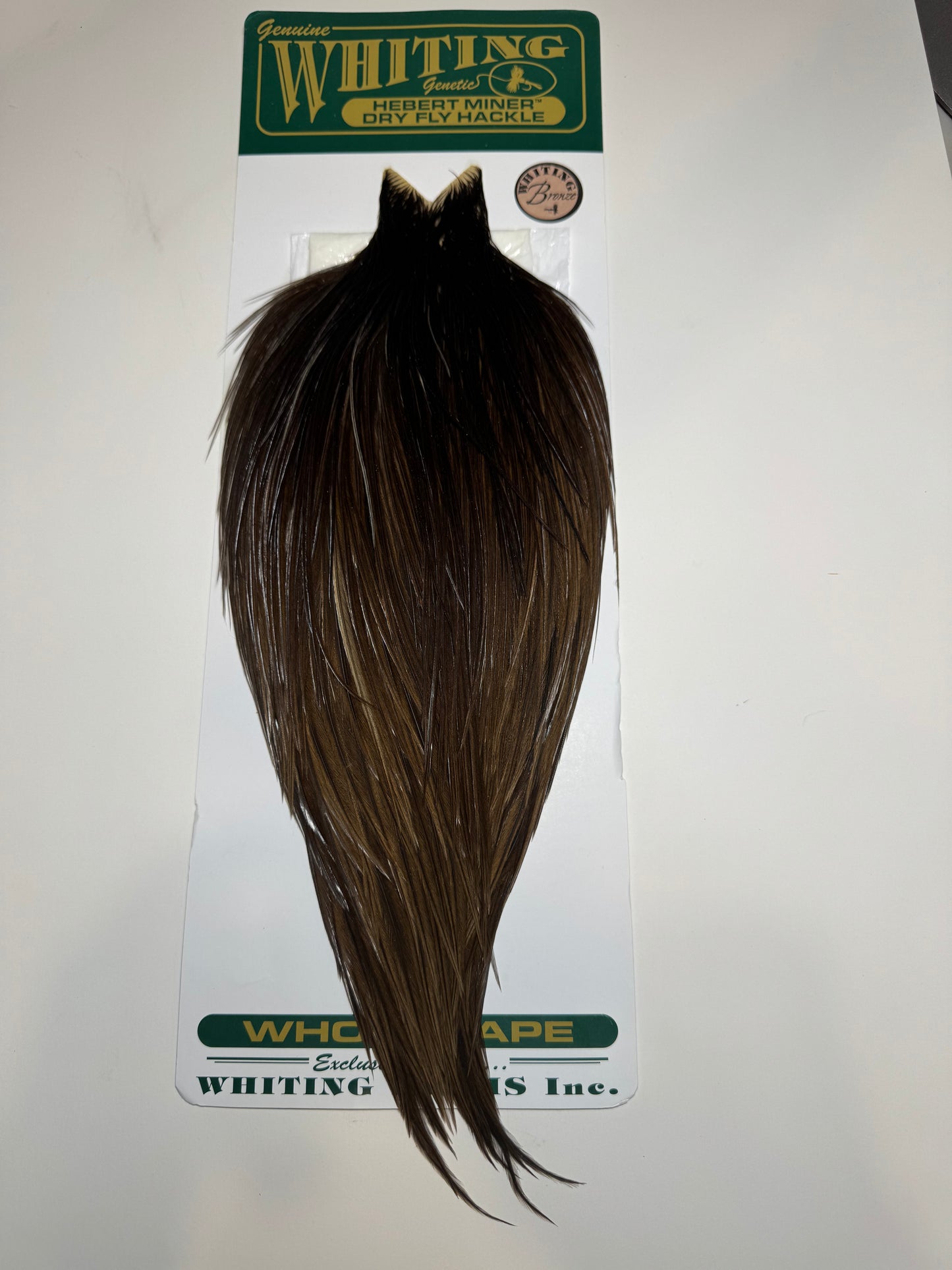 Whiting Farms Hebert Miner Bronze Cape: Dark Brown Dun SH022