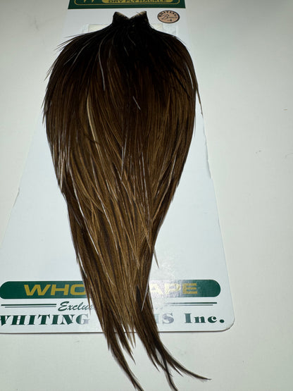 Whiting Farms Hebert Miner Bronze Cape: Dark Brown Dun SH022