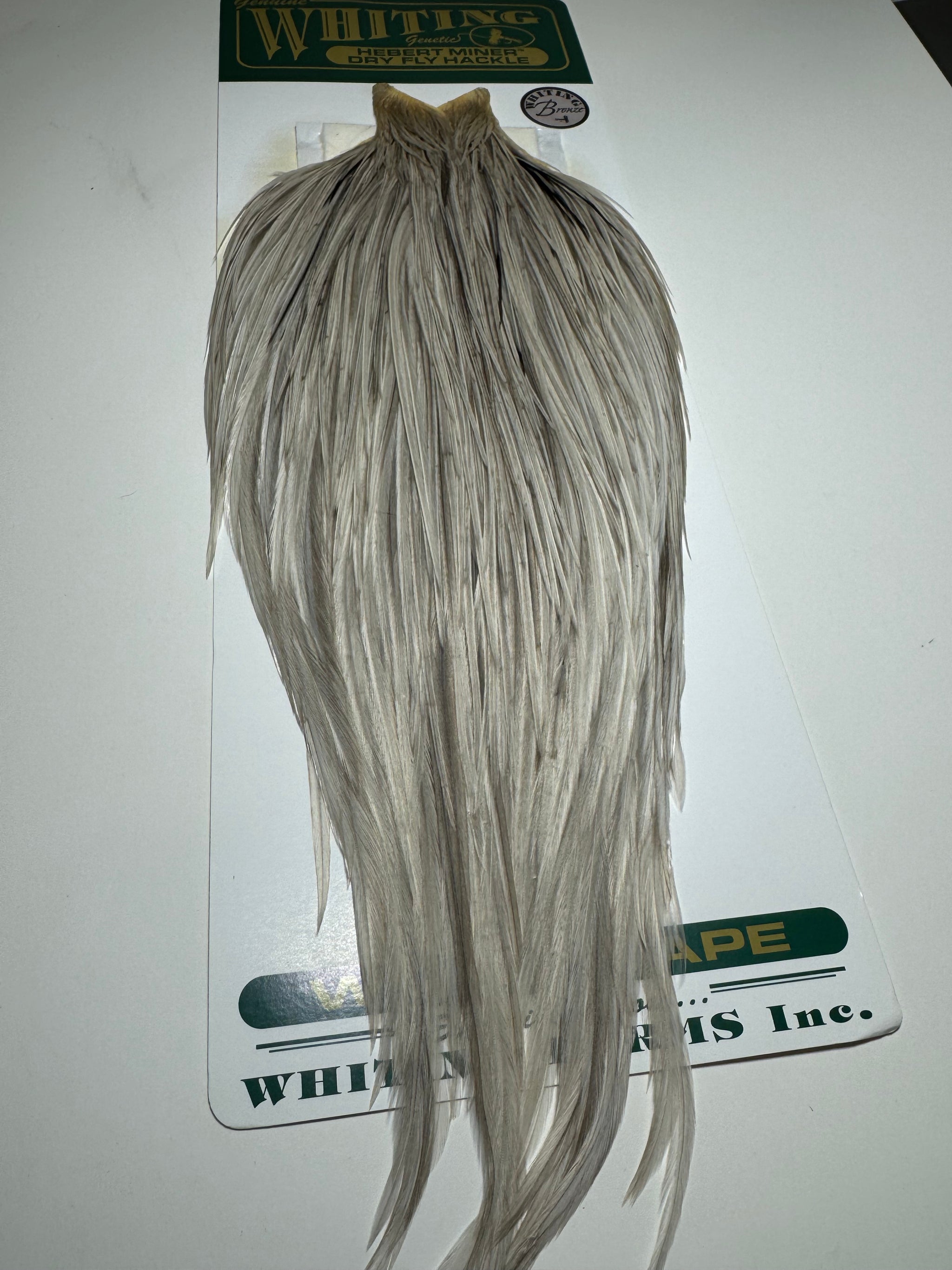 Whiting Farms Hebert Miner Bronze Cape: Light Grey Dun SH027