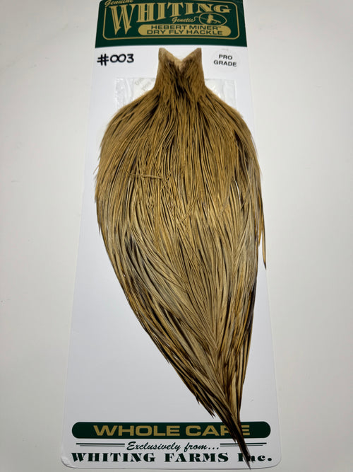 Whiting Farms Hebert Miner Pro Grade Cape:  Dun Badger SH033