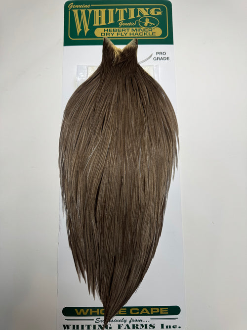 Whiting Farms Hebert Miner Pro Grade Cape:  Dark Grey Dun SH034